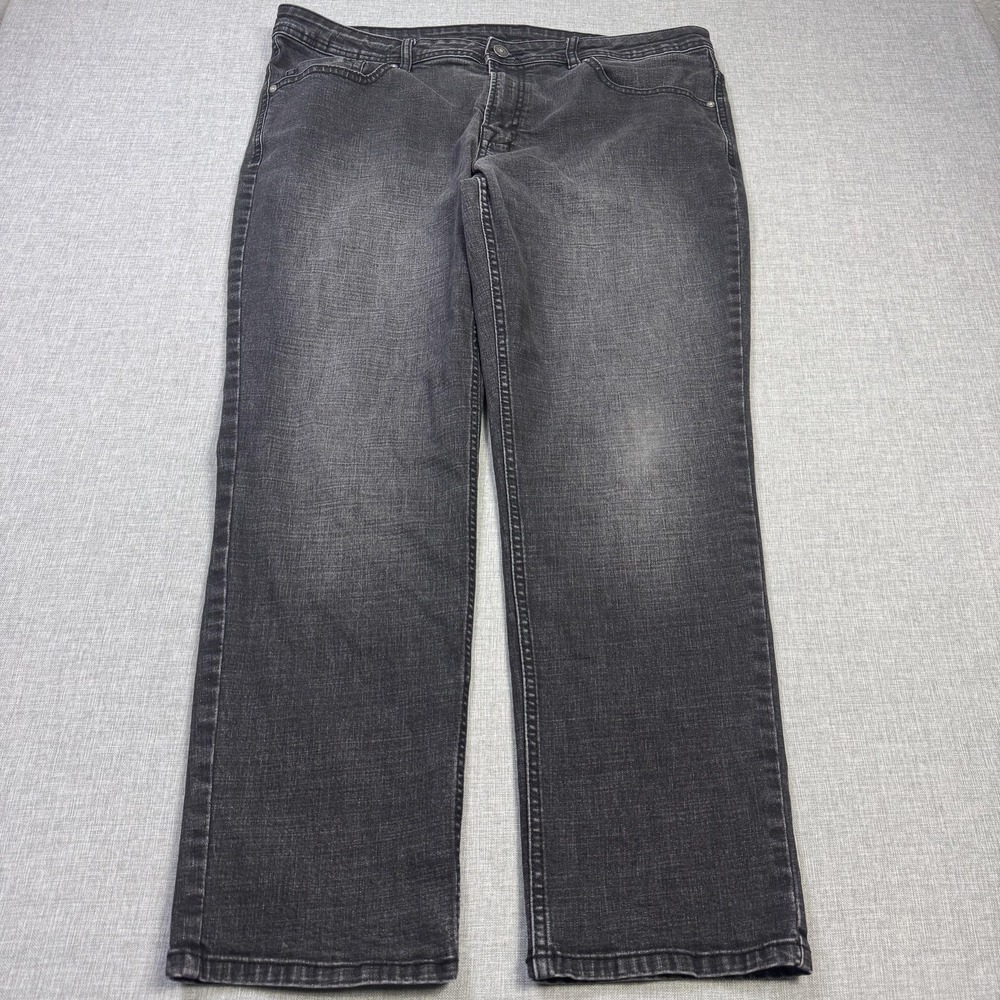 Buffalo David Bitton Jeans Mens 40x30 Jackson Straight Gray Stretch Denim